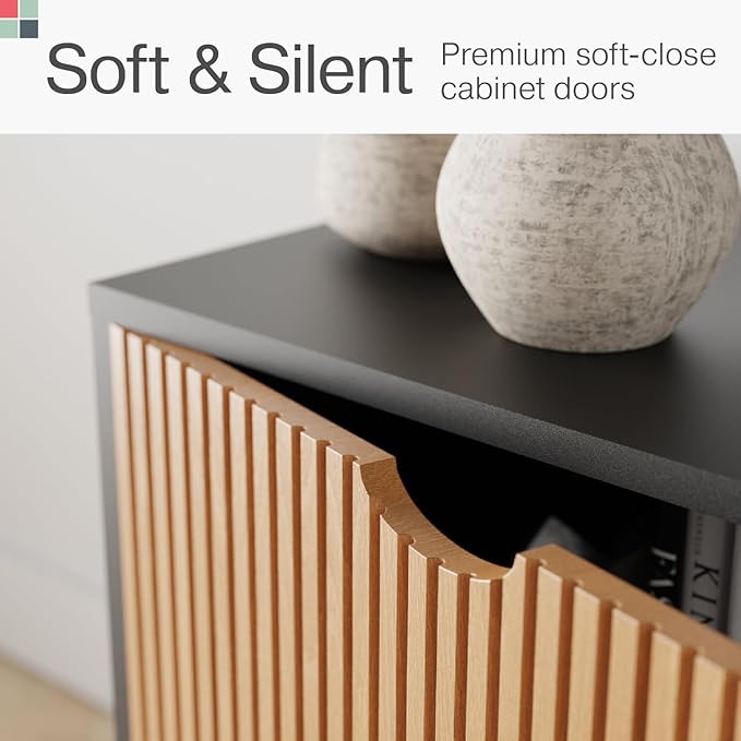 Modern Fluted TV Stand & Media Console - Image 5