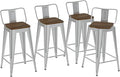 26 Inch Swivel Bar Stools Set of 4, Counter Height Bar Stools by Homvinax