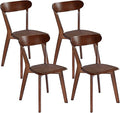 DELAVIN Soild Wood Dining Chairs Set of 4, Oak Wood Kitchen Chairs, Dining Room by DELAVIN