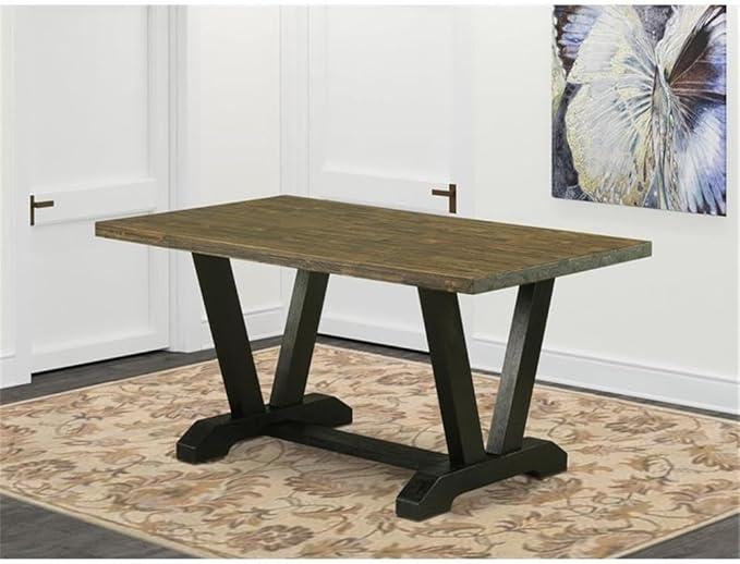 East West Furniture VT676 V-Style Modern Dining Table - Image 2