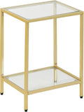 Modern 2-Tier Tempered Glass End Table by Gawicpy