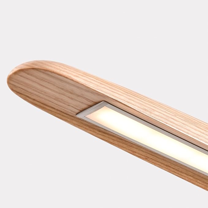39" 24W Wood LED Linear Pendant Light Fixture Led Dining Room Light Dimmable - Image 7