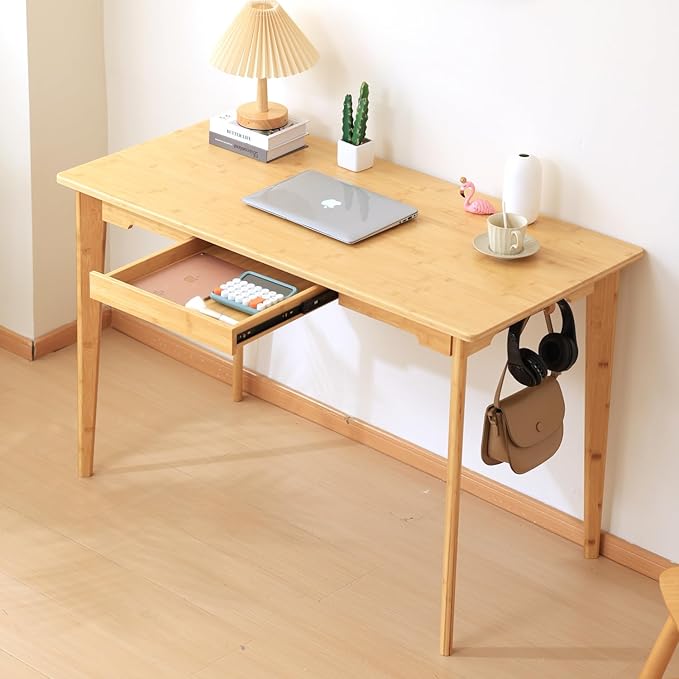 Maydear 47" Bamboo Multipurpose Study Writing Desk by Maydear
