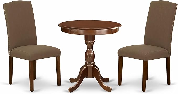 East West Furniture ESEN3-MAH-18 3 Piece Dinette Set by EastWestFurniture