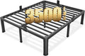 FUIOBYVV King Bed Frame with Round Corner Edge Legs 16 inch High 3500 lbs Heavy by FUIOBYVV