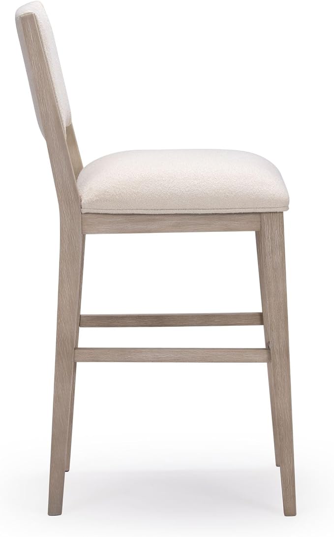 Plank+Beam Sereno Bar Stool, Sturdy Wood Modern Kitchen Bar Height Stool - Image 4