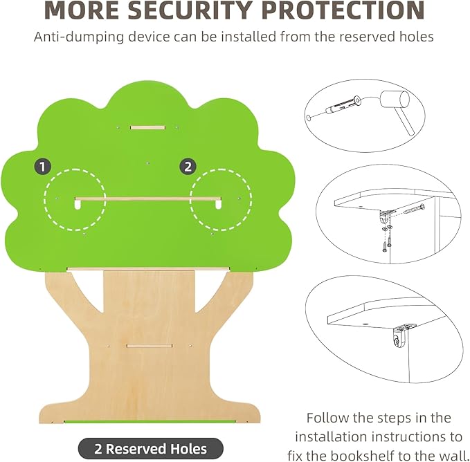 OOOK Kids Bookcase Tree Bookshelf - Image 7