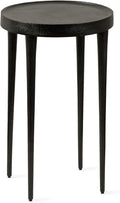 Kate and Laurel Rava Modern Metal Round Side Table, Cast Aluminum Accent Table by KateandLaurel