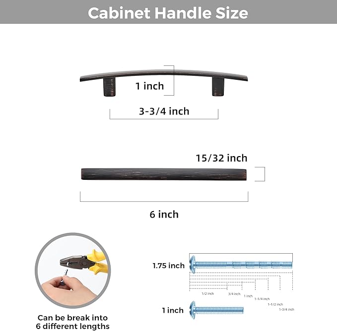 15 Pack Cabinet Handles 3.75" Hole Center - Image 3