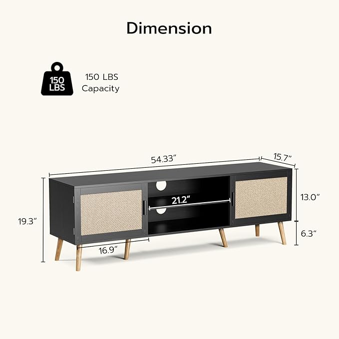 TV Stand for TVs up to 65'', Entertainment Center - Image 2