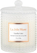 LA JOLIE MUSE Vanilla Cake Scented Candles, Vanilla Candles by LaJol%C3%ADeMuse