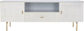 SAFAVIEH Genevieve TV Stand for up to 65" Flatscreen – Grey & White Washed by SAFAVIEH
