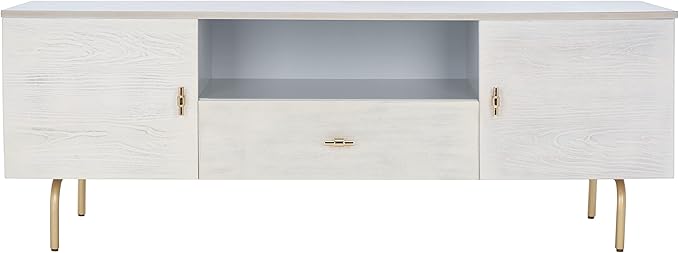 SAFAVIEH Genevieve TV Stand for up to 65" Flatscreen – Grey & White Washed by SAFAVIEH
