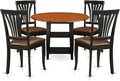 East West Furniture SUAV5-BCH-LC 5 Piece Dining Table Set by EastWestFurniture