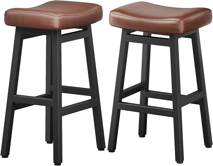29 Inches Bar Stools Set of 2, Bar Height Barstools - Image 9