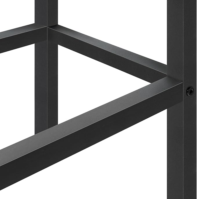 Bar Stools, 2-Piece Dining Stools, 25.8-Inch Height, Rectangular Industrial Bar - Image 10