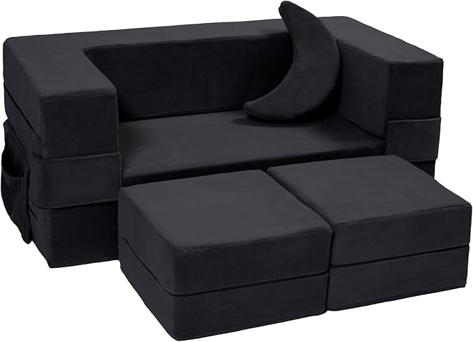 Modular Kids Sofa, Toddler Couch Foam Armchair by Elftopia