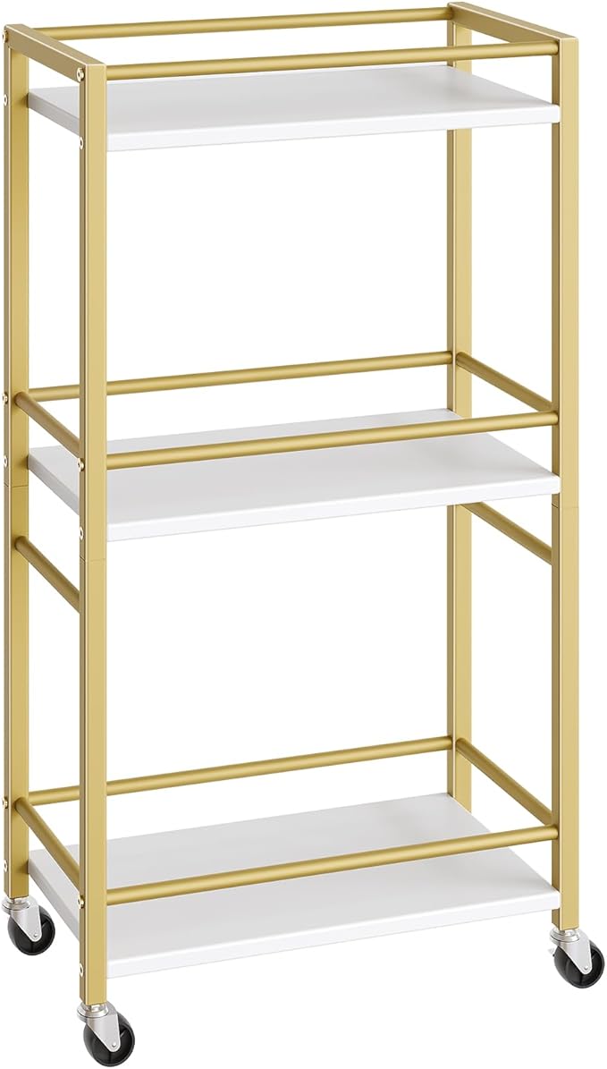 Bar Cart for The Home, 3-Tier Drink Cart on Wheels, Home Bar Serving Cart - Image 9