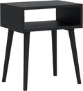 NTC Solid Oak Zoe Nightstand, Mid Century Modern Side Table Bedroom, Bedside by NTC
