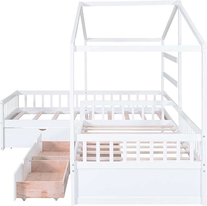 Twin Size House Platform Bed - Image 5