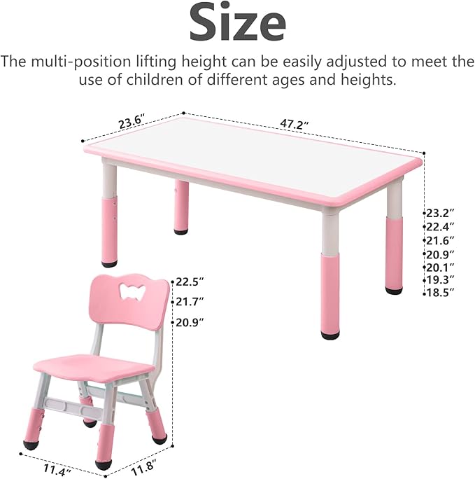 Children's Table and Chair Set Suitable - Image 2
