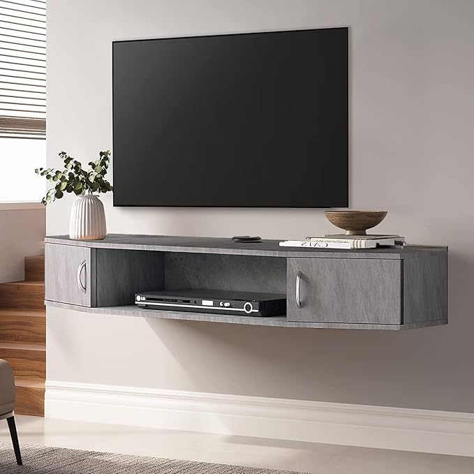 FITUEYES Floating TV Stand Wall Mounted Entertainment Center Media Console by FITUEYES