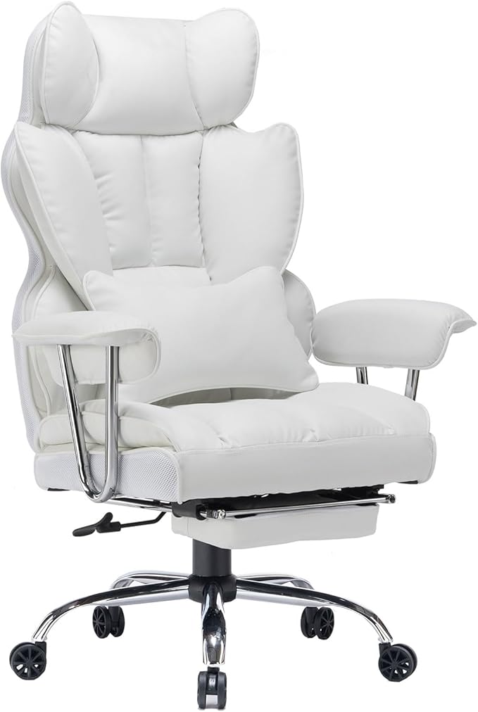 Efomao Big and Tall Office Chair 400lbs – High Back PU Leather Executive Chair - Image 8