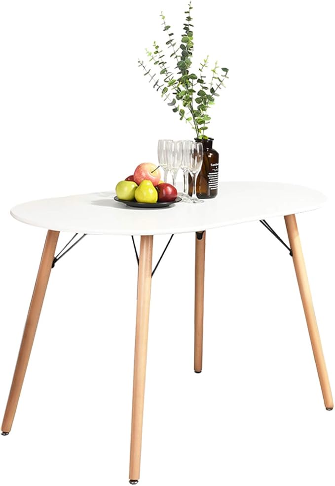 Homy Casa 47.2'' Kitchen Dining Table Minimalist Style Dining Table by HomyCasa