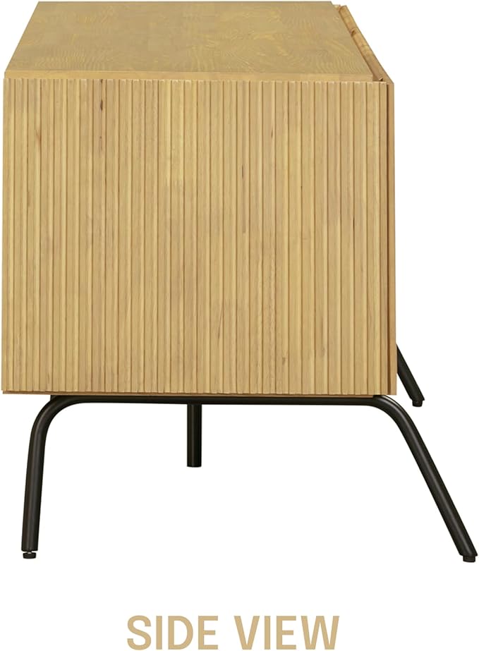 NTC Veil TV Stand with 3 Doors for TVs up to 60’’, Media Console with Vertical - Image 8