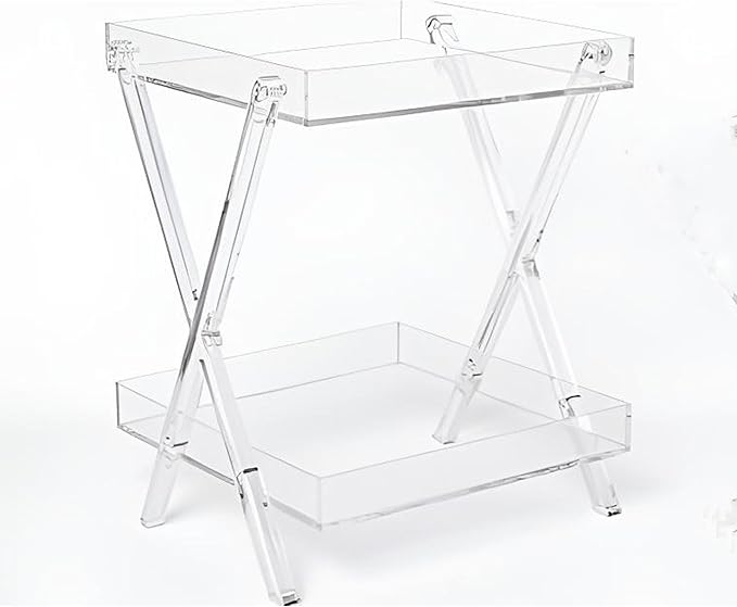 LIKENOW Furniture Acrylic Rectangular Tray Table by LIKENOW