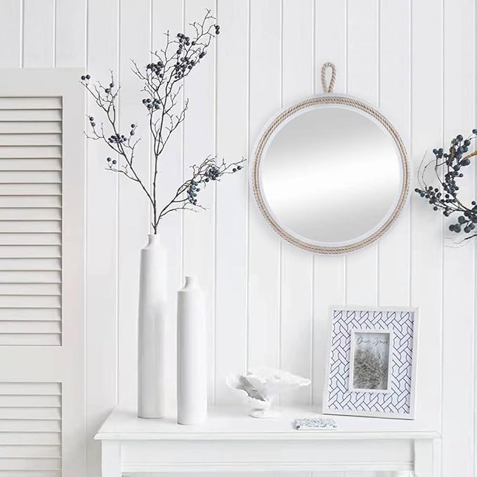 Small Decorative Mirror 11.4'' Round Hanging Mirror - Image 5