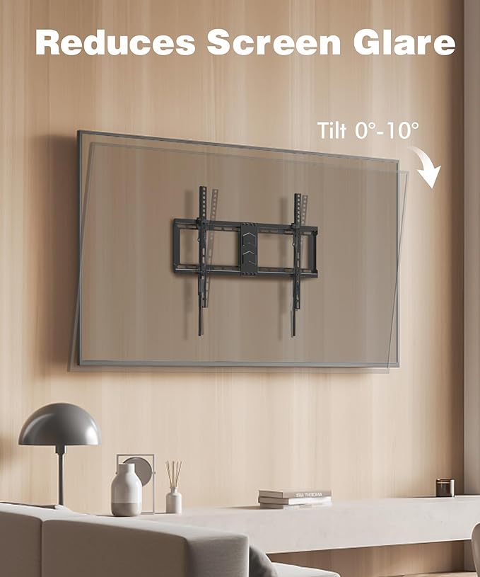 TV Wall Mount for Most 37-82 Inch, Low Profile Tilt Wall Mount TV Bracket for - Image 3