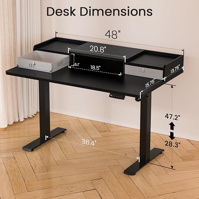 48x30 Inch Electric Standing Desk - Image 7