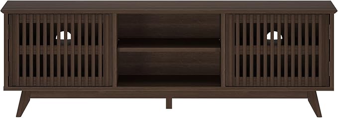 Plank+Beam Mid-Century Modern Wood TV Stand, Solid Wood Entertainment Console - Image 11