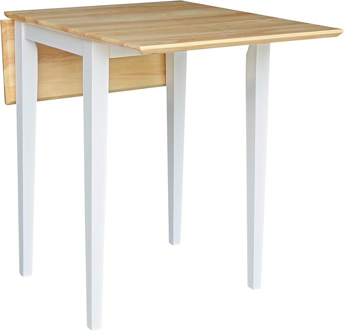 IC International Concepts, Solid Wood Small Drop Leaf Dining Table, Solid Real - Image 8