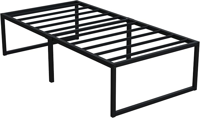 EMODA 18 Inch Narrow Twin Bed Frame 30x75, Heavy Duty Metal Platform No Box - Image 9