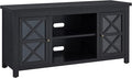 Henn&Hart Rectangular TV Stand for TV's up to 55" in Black, TV Stands for the by HennHart