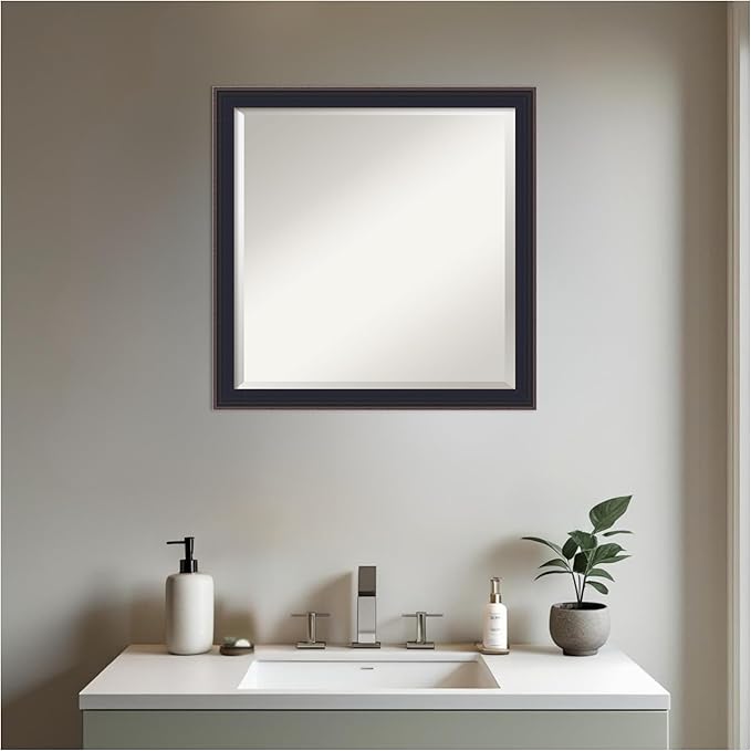 Amanti Art Black Bathroom Mirror - Image 5