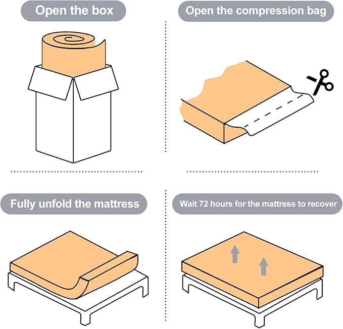 Tiita Futon Mattress 4” Thick Folding Roll Up Sleeping Pad - Image 8