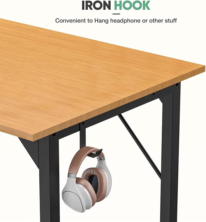 47 Inch Desk Office with Storage, Modern Simple Style Gaming Computer Table - Image 4