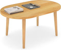 Oval Coffee Table Low Table by Funecy