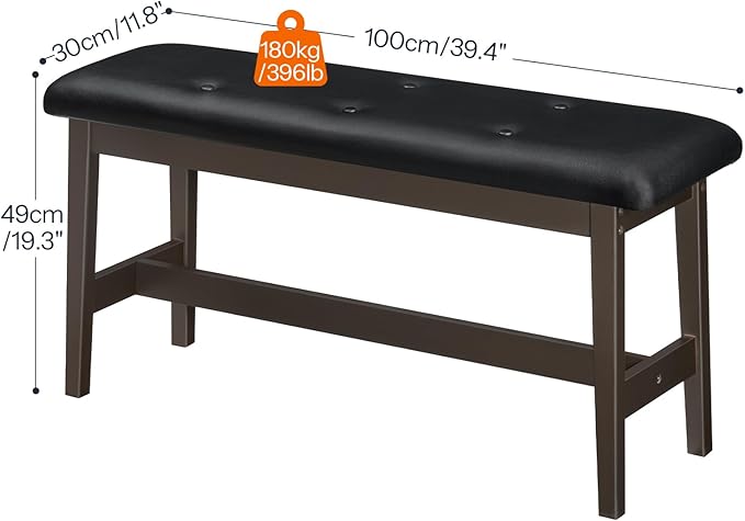 HOOBRO Dining Bench, Bamboo Dining Room Bench - Image 3
