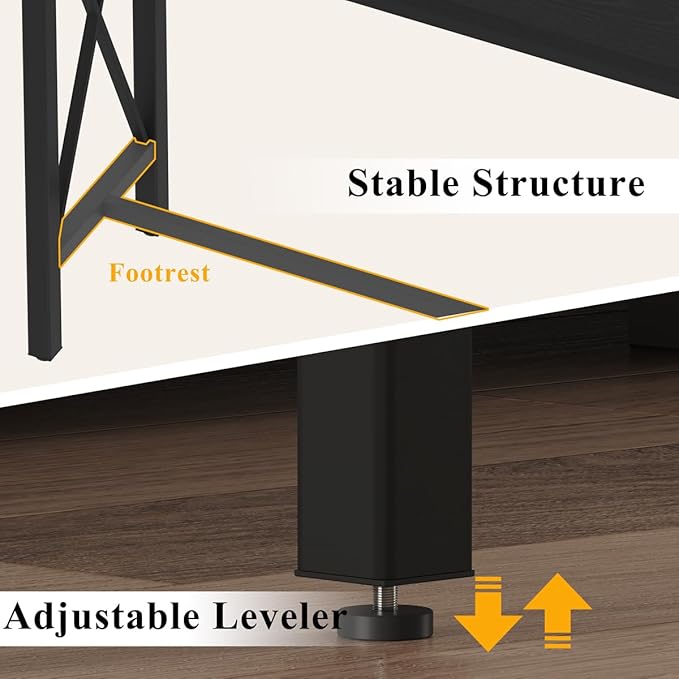 BON AUGURE Bar Table, 55 in Counter Height Pub Table, Tall Narrow Behind Couch - Image 5
