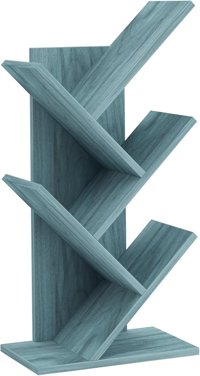5 Tier Tree Book Shelf, Small Desktop Bookshelf - Image 8