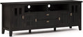 SIMPLIHOME Artisan SOLID WOOD 72 Inch Wide Transitional TV Media Stand in by SimpliHome