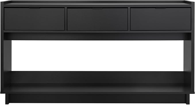 Prepac Black Simply Modern Entryway Table, Narrow Console Table - Image 12