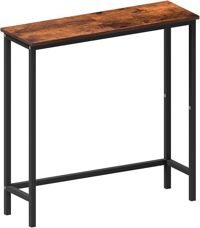 HollyHOME Narrow Console Table, 29.5" Slim Entryway Table, Sofa Stand, Hallway by HollyHOME