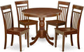 East West Furniture ANCA5-MAH-W 5 Piece Dining Table Set by EastWestFurniture