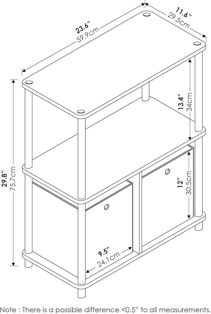 Furinno Go Green 3-Tier Multipurpose Storage Shelf - Image 3