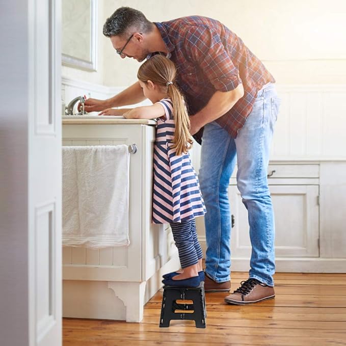 ACSTEP Folding Step Stool 9'' Tall Kids Step Stool Holds Up to 300 lb Plastic - Image 8